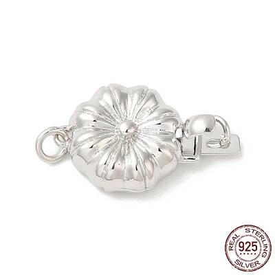 Rhodium Plated 925 Sterling Silver Box Clasps
