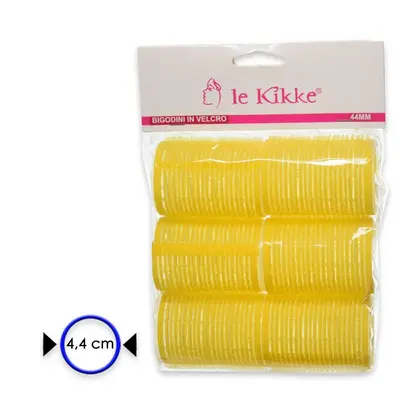 Le kikke velcro curler in bag 6 pieces diam. 4.4 cm