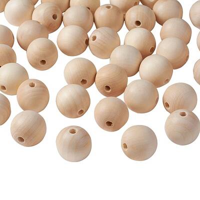 Unfinished Wood Beads