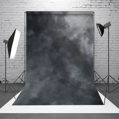 Aperturee Black Grey Mushroom Cloud Photo Studio Backgrounds