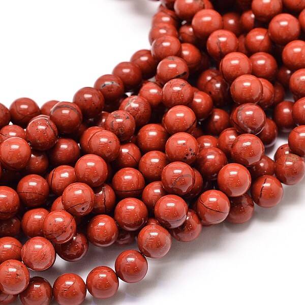 Grade A Natural Red Jasper Bead Strands