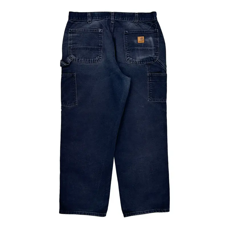 Carhartt Carpenter Trousers - 34? Waist Navy Cotton
