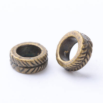 Tibetan Style Alloy European Beads