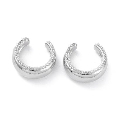 Ring Rack Plating Brass Cuff Earrings for Women Men