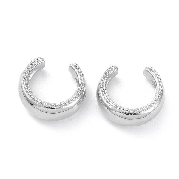 Ring Rack Plating Brass Cuff Earrings for Women Men