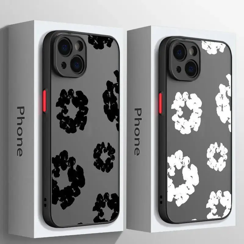 Luxury D-Denims T-Tears Phone Case For iPhone 16 15 14 13 12 11 Mini Pro Max X XR XSMax 7 8 6 6s Plus Matte Clear Back Cover