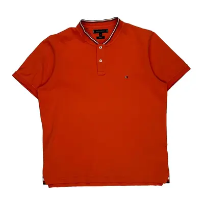 Tommy Hilfiger Slim Fit Polo Shirt - XL Orange Cotton