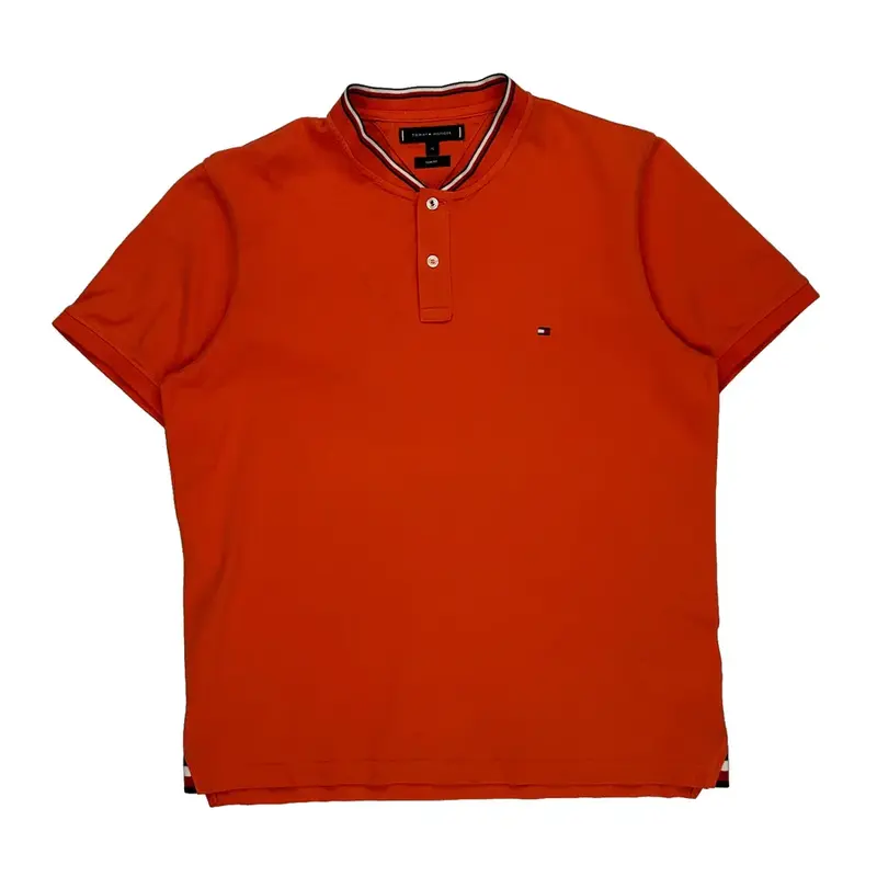 Tommy Hilfiger Slim Fit Polo Shirt - XL Orange Cotton