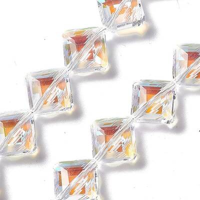 Faceted Glass Beads Strands