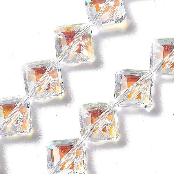 Faceted Glass Beads Strands