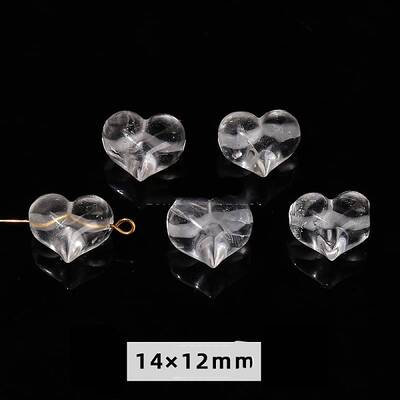 Natural Quartz Crystal Carved Beads