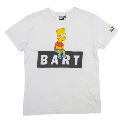 THE SIMPSONS Bart Mens T-Shirt White S