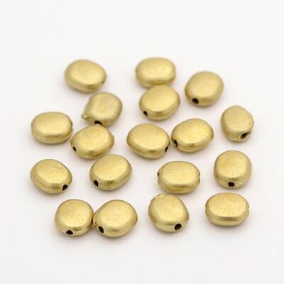 Oval Matte Style Plastic Beads