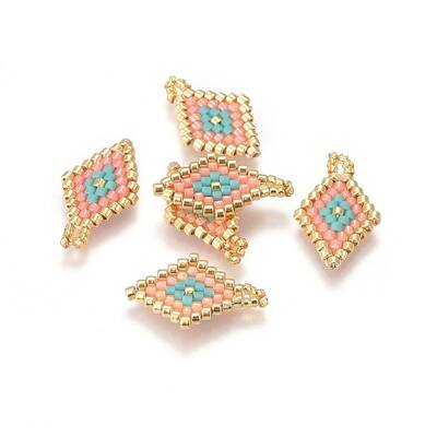 MIYUKI & TOHO Handmade Japanese Seed Beads Pendants