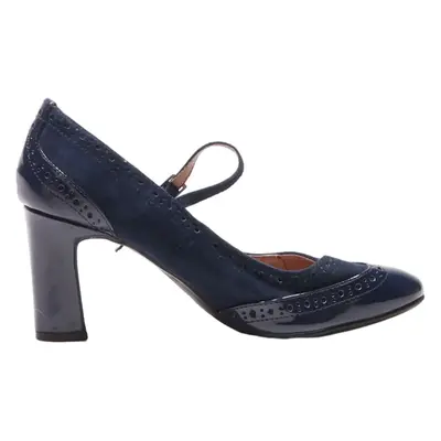 NEXT Mary Jane Heels Blue Suede Womens UK 6