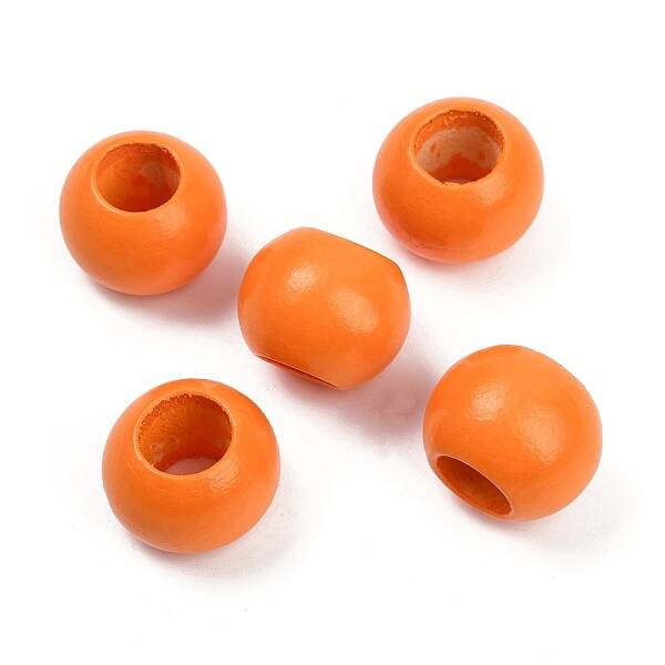 Spray Painted Wood Beads