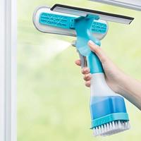 4 in 1 Glass Cleaning Brush, 1 Count Multifunctional Window Squeegee, Creative Household Cleaning Tool for Bathroom, Mirror, ...