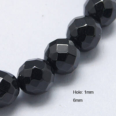 Natural Black Spinel Beads Strands