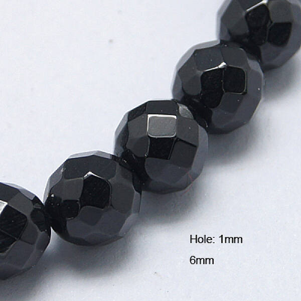 Natural Black Spinel Beads Strands
