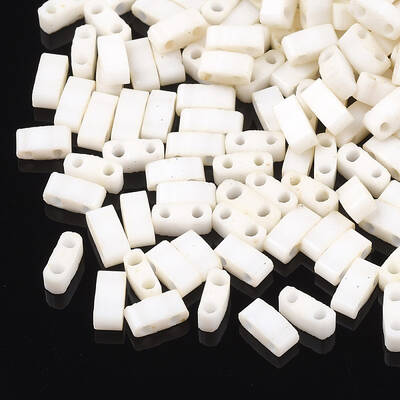 2-Hole Opaque Glass Seed Beads