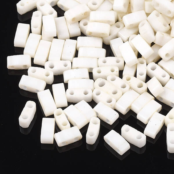 2-Hole Opaque Glass Seed Beads
