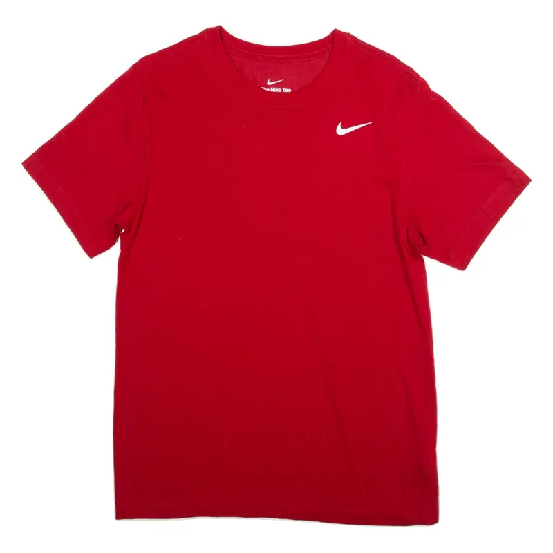 NIKE Womens T-Shirt Red S