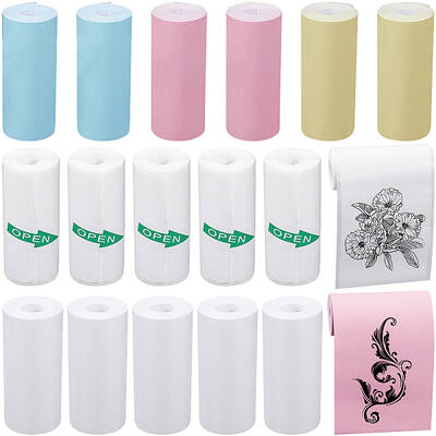 4 Sets 3 Styles Direct Thermal Paper Roll