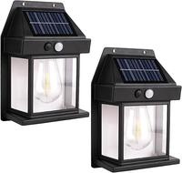Solar Lights Outdoor, Dusk to Dawn Solar Wall Sconce Motion Sensor, 3 Lighting Modes Waterproof Solar Security Wall Lantern L...