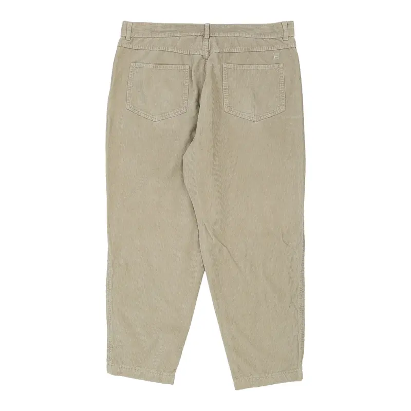 Fila Cord Trousers - 37W 26L Beige Cotton