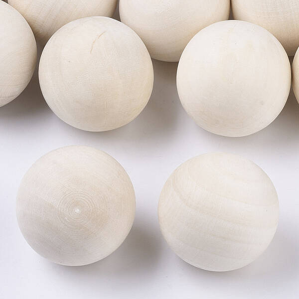 Natural Wooden Round Ball