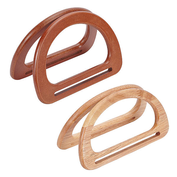 Wooden D Shape Purse Handle
