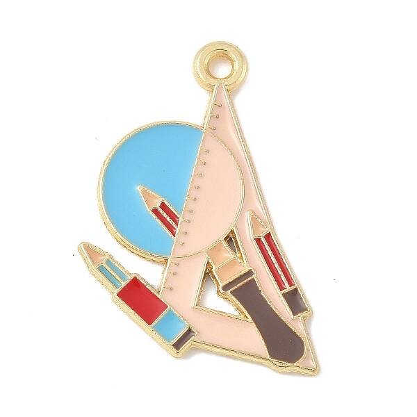 School Supplies Alloy Enamel Pandants