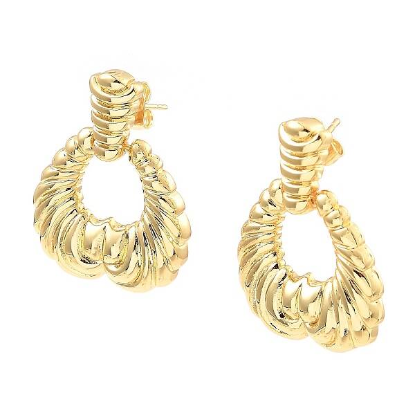Rack Plating Brass Dangle Stud Earrings