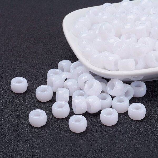 Opaque Acrylic European Beads