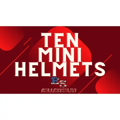 10 Factory Sealed Mini Helmet Break Pick Your Division!