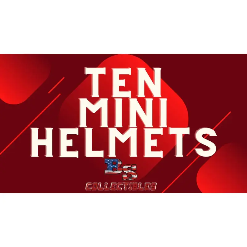 10 Factory Sealed Mini Helmet Break Pick Your Division!