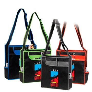 100 Customized IBIZA MESSENGER TOTE - Recyclable & Organizer