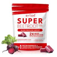 Natural Super Beet Chews Powerful Effect , 2 in 1 Beet Root Powder + Grape Seed Extract, Nitric Oxide Supplements for Men & W...