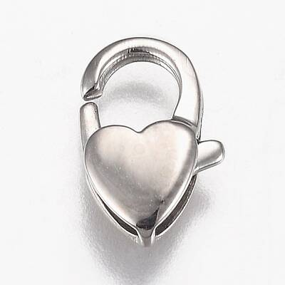 Tarnish Resistant Polished 316 Surgical Stainless Steel Lobster Claw Clasps