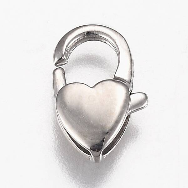 Tarnish Resistant Polished 316 Surgical Stainless Steel Lobster Claw Clasps