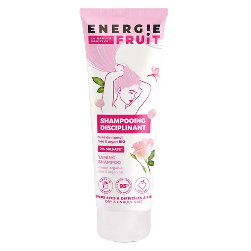 Energie Fruit Monoi Pink Sulphate-Free Shampoo & Organic Argan Oil for Dry and Unruly Hair 250ml