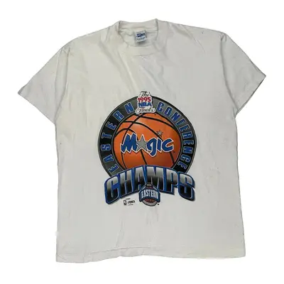 1995 Orlando Magic Salem Nba T-Shirt - Large White Cotton