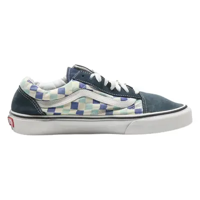 VANS Low Top Trainers Blue Canvas Mens UK 8.5