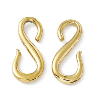 PVD Vacuum Plating 304 Stainless Steel S Hook Clasps