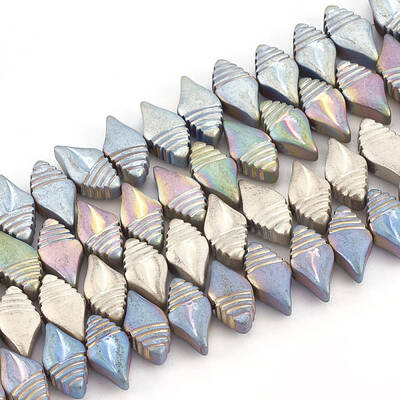 Electroplate Non-magnetic Synthetic Hematite Beads Strands