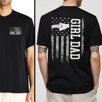 Girl Dad T-shirt, Proud Dad of Girl Shirt, Father's Day Shirt, Best Dad Ever, Funny Dad Shirt, Trendy Father’s Day, Men's G...