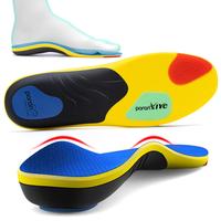 Work Boot Insoles For Standing All Day,High Arch Support Orthotic Shoe Inserts Relief Plantar Fasciitis,Orthotic for Flat Fee...