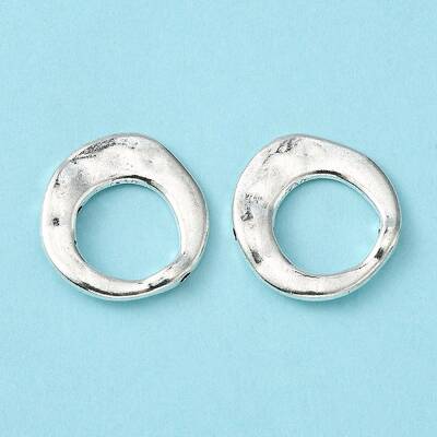 Antique Silver Tone Tibetan Style Alloy Pendants
