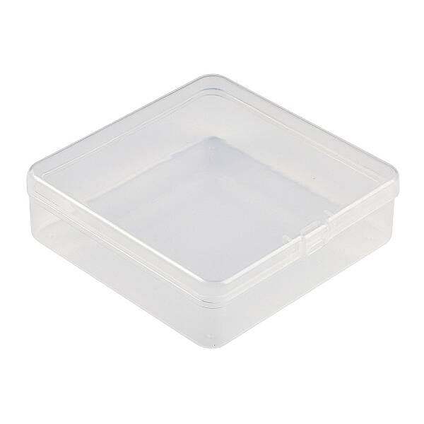 Plastic Bead Containers with Hinged Lid