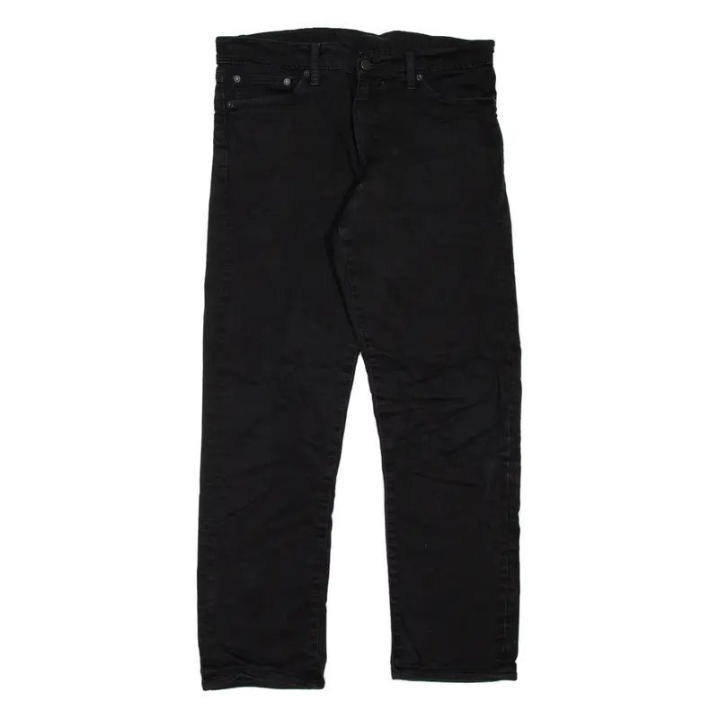 LEVI'S 504 Jeans Mens Black Regular Straight W33 L29